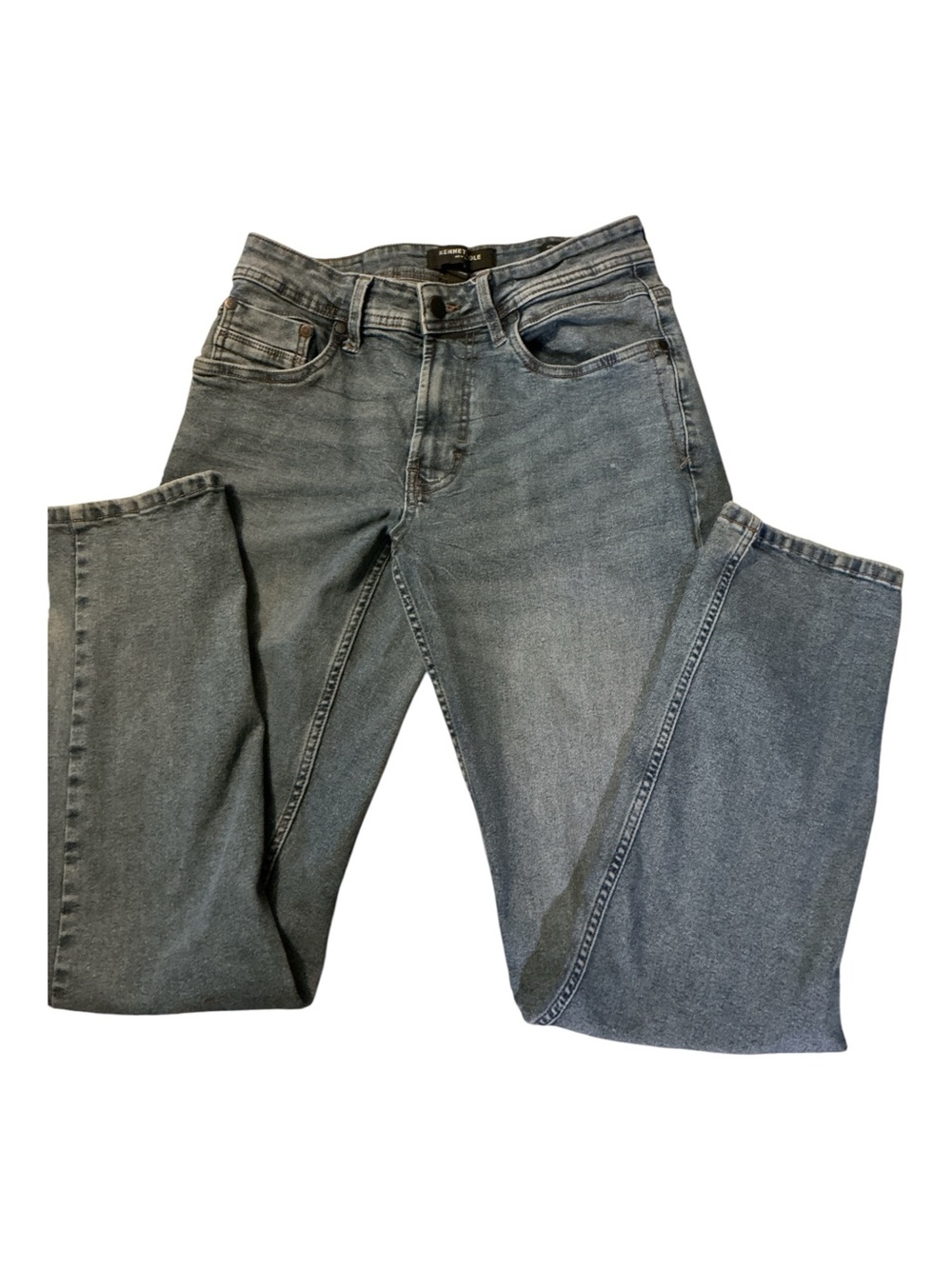 Kenneth Cole New York Straight Leg Jeans - Gray